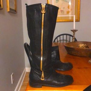 Jimmy Choo Black Leather Boots